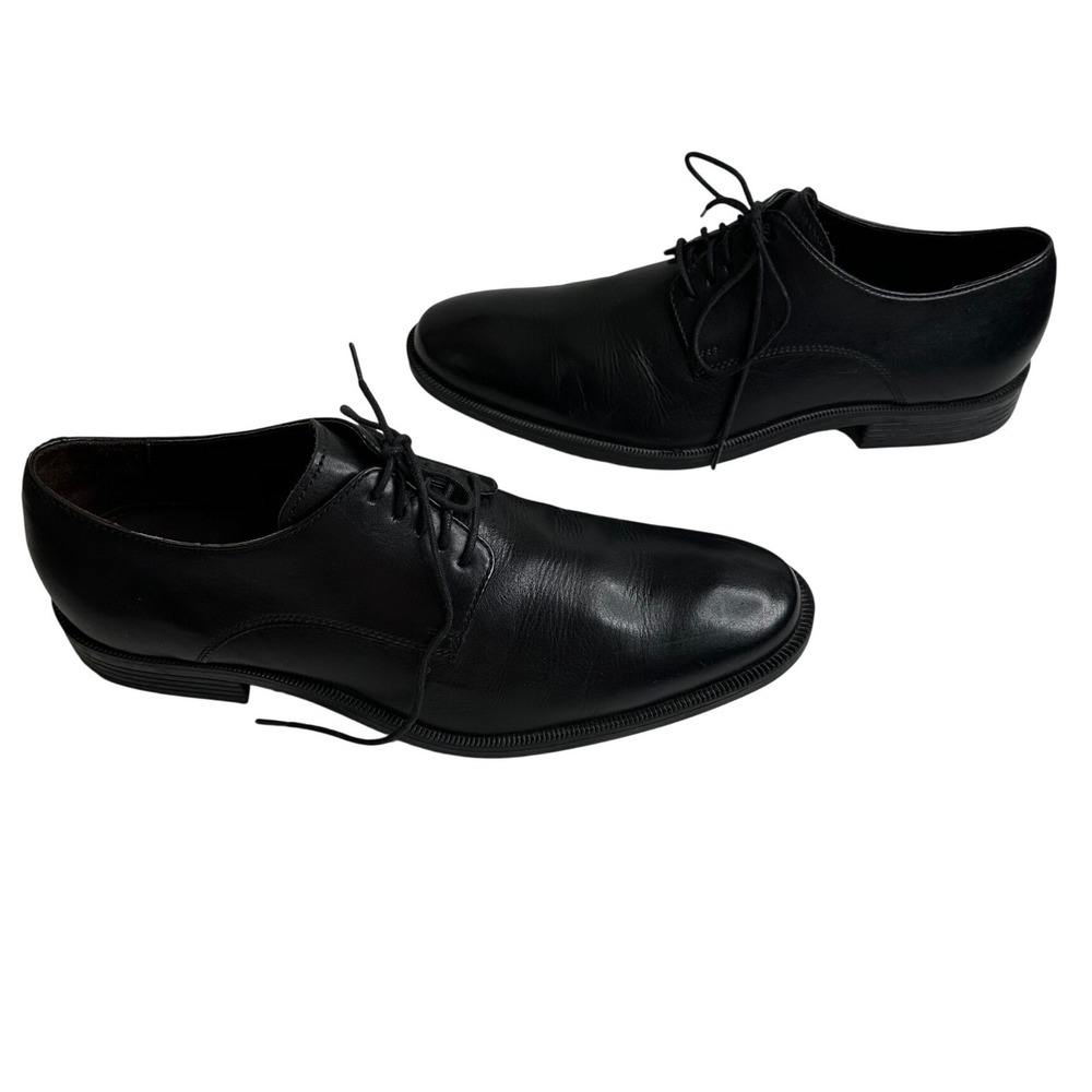 Cole Haan Men's Black Leather Derby Dress Shoes C12494 Size 9.5 M‎ Minimalist